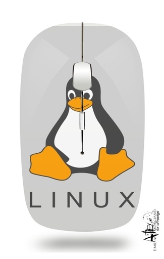 Souris flockée à l'image de Linux